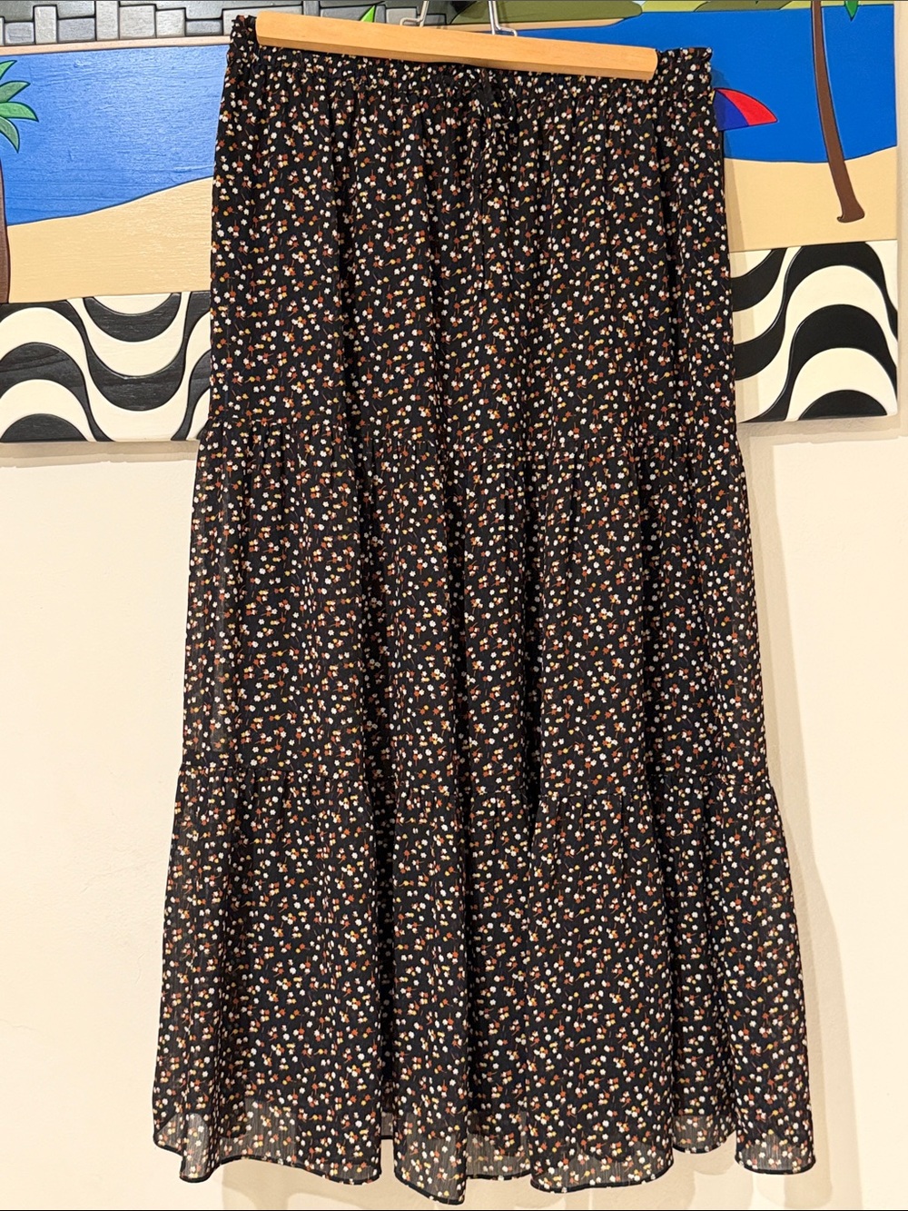 Madewell Women's Floral Tiered Skirt